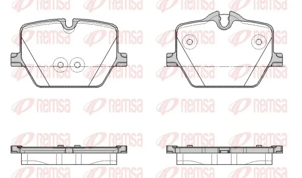 Колодки ручного (стоячого) тормоза remsa 187500