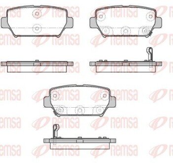 Колодки ручного (стоячого) тормоза remsa 188202 на Хонда Аккорд