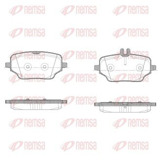 Колодки ручного (стоячого) тормоза remsa 189500 на Мерседес GLE-Class V167