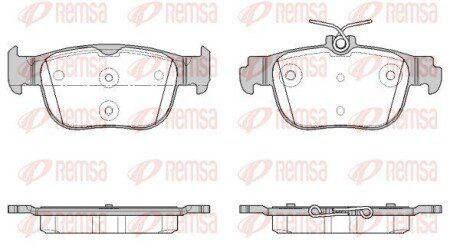 Колодки ручного (стоячого) тормоза remsa 1897.00