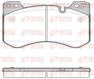 Колодки ручного (стоячого) тормоза remsa 195900