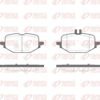 Колодки ручного (стоячого) тормоза remsa 1972.00