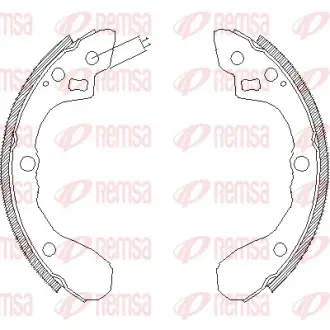 Колодки ручного (стоячого) гальма Remsa 4060.00