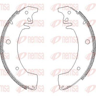 Колодки ручного (стоячого) гальма remsa 407800