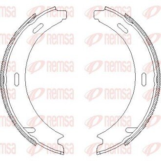 Колодки ручного (стоячого) тормоза remsa 409300