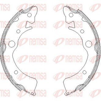 Колодки ручного (стоячого) гальма remsa 409600