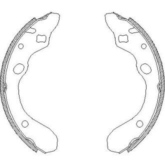 Колодки ручного (стоячого) гальма remsa 4147.00 на Мазда 323 bg