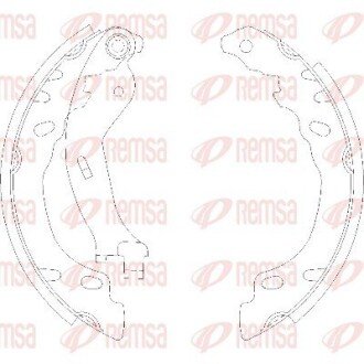 Колодки ручного (стоячого) гальма remsa 415800