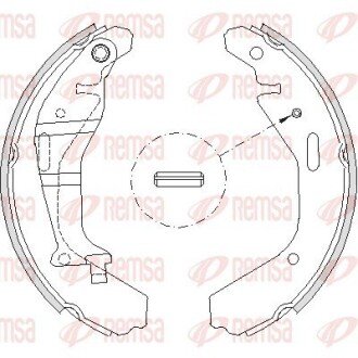 Колодки ручного (стоячого) гальма remsa 420200