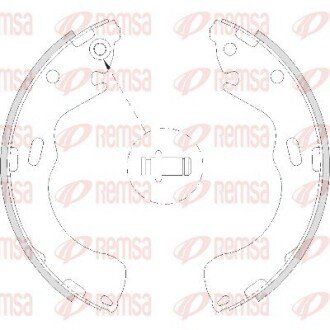 Колодки ручного (стоячого) тормоза remsa 421000