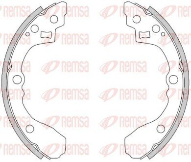 Колодки ручного (стоячого) гальма remsa 4275.00 на Киа Рио 1