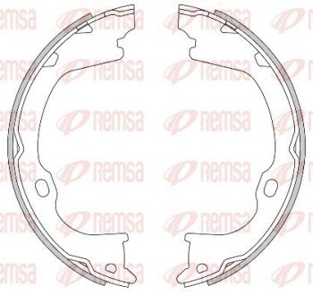 Колодки ручного (стоячого) гальма remsa 428200 на Jeep Compass