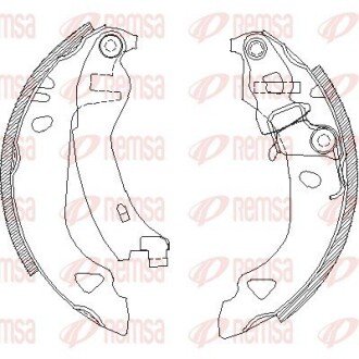 Колодки ручного (стоячого) гальма remsa 430200