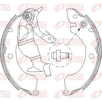 Колодки ручного (стоячого) гальма remsa 4371.00