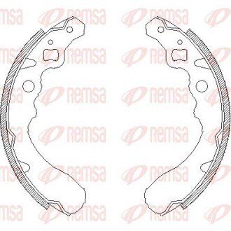 Колодки ручного (стоячого) гальма remsa 439000 на Хонда Цивик
