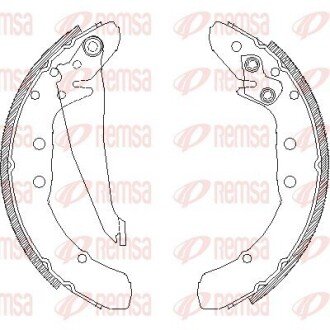 Колодки ручного (стоячого) гальма remsa 439700 на Ауди 90