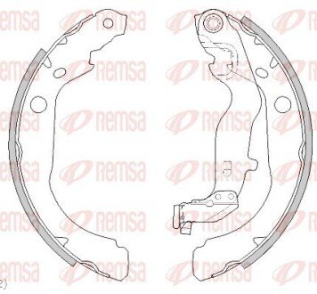 Колодки ручного (стоячого) гальма remsa 444400 на Рено Дастер