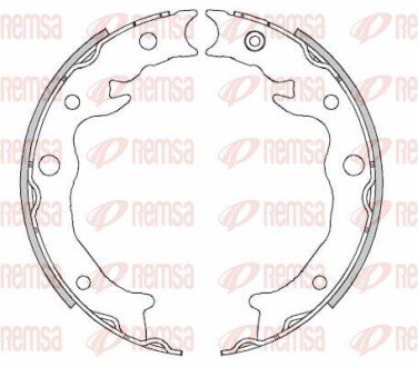 Колодки ручного (стоячого) гальма remsa 446200
