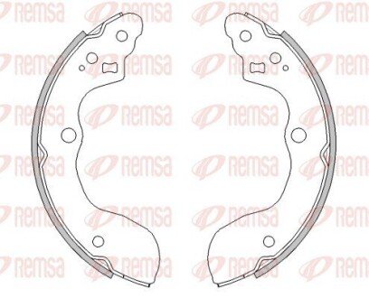 Колодки ручного (стоячого) гальма remsa 453100 на Сузуки Сх4