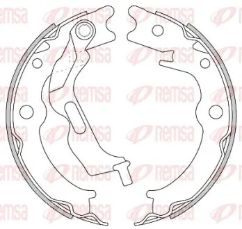 Колодки ручного (стоячого) тормоза remsa 4627.00