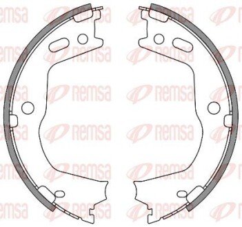 Колодки ручного (стоячого) гальма remsa 466600