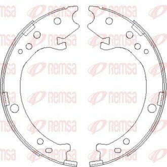 Колодки ручного (стоячого) тормоза remsa 4690.00