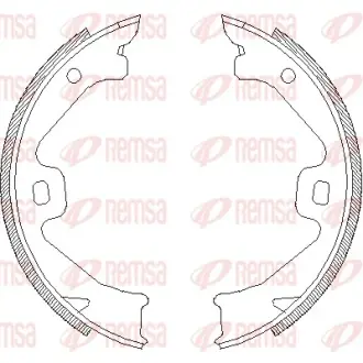 Колодки ручного (стоячого) гальма Remsa 4704.00
