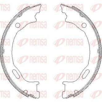 Колодки ручного (стоячого) гальма remsa 470701