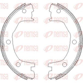 Колодки ручного (стоячого) тормоза remsa 4712.00 на Рено Мастер 2