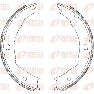 Колодки ручного (стоячого) тормоза remsa 4717.00 на Пежо 406