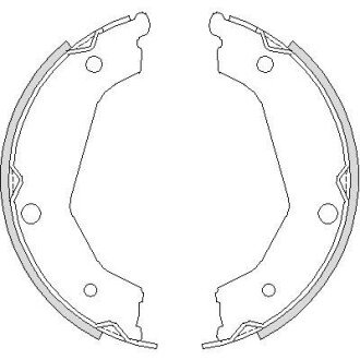 Колодки ручного (стоячого) тормоза remsa 4732.00 на Киа Соренто 1