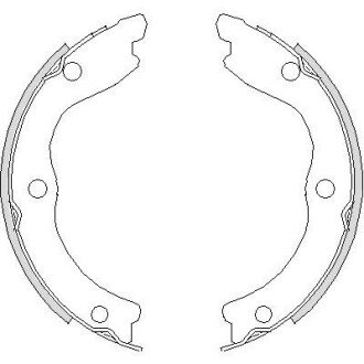 Колодки ручного (стоячого) тормоза remsa 473600 на Ниссан Х (икс) трейл т30