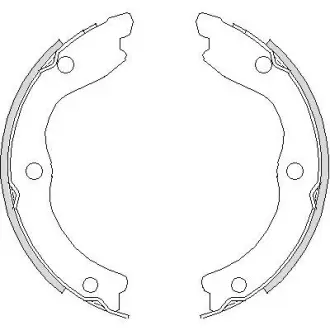 Колодки ручного (стоячого) тормоза remsa 473600