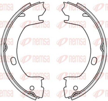 Колодки ручного (стоячого) тормоза remsa 4739.00