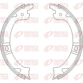 Колодки ручного (стоячого) тормоза remsa 4744.00 на Додж Караван