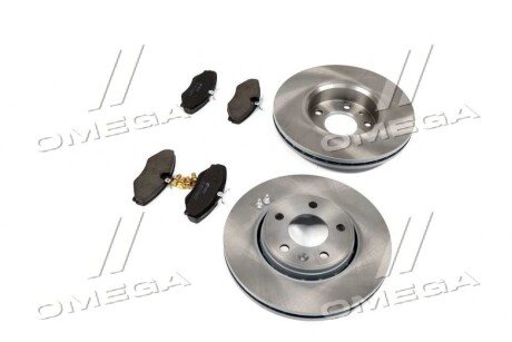 Комплект: 2 диска+ 4 колодки гальмівних remsa 883401