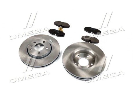 Комплект: 2 диска+ 4 колодки гальмівних remsa 883401