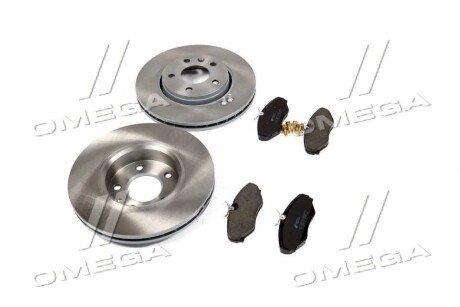 Комплект: 2 диска+ 4 колодки гальмівних remsa 883401