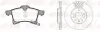 Комплект тормозной передн. OPEL ASTRA H 05-,OPEL MERIVA 05-,OPEL ZAFIRA 05- (пр-во REMSA) remsa 81036.00