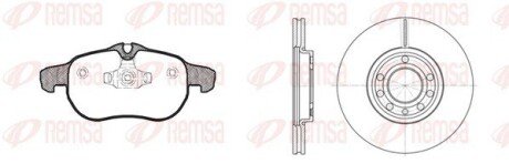 Комплект тормозной передн. OPEL VECTRA C 02-, SAAB 9-3 02- remsa 888800 на Опель Вектра с