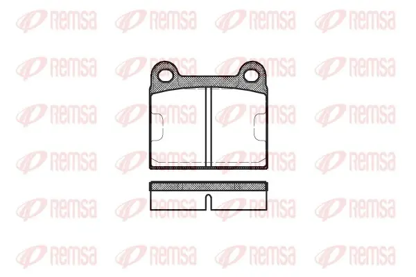 Передние тормозные колодки remsa 0006.60