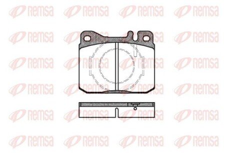 Передние тормозные колодки remsa 0010.40
