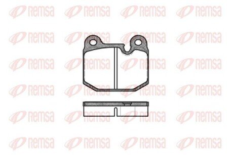 Передние тормозные колодки remsa 0014.10