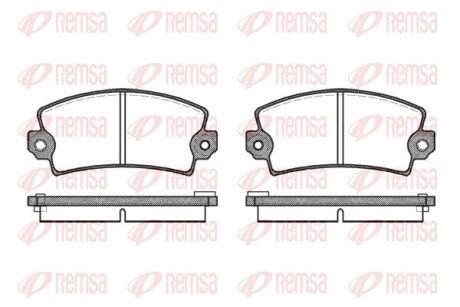 Передние тормозные колодки remsa 0021.06
