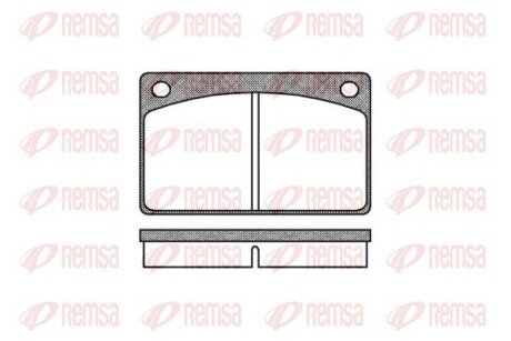 Передні тормозні (гальмівні) колодки remsa 0042.00 на Вольво 240
