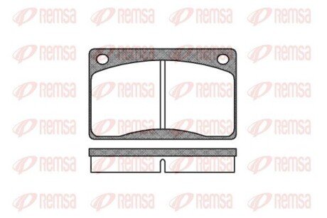 Передні тормозні (гальмівні) колодки remsa 0042.30 на Вольво 240