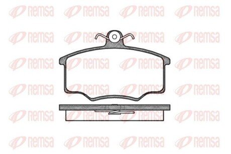 Передні тормозні (гальмівні) колодки remsa 0046.20