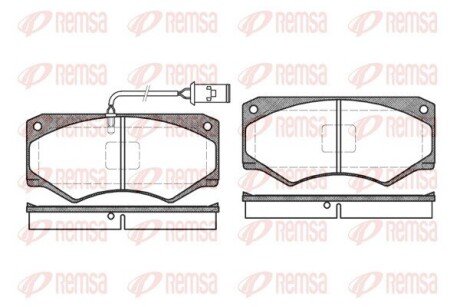Передние тормозные колодки remsa 004752 на Iveco Daily 3