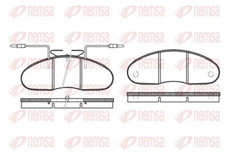 Передние тормозные колодки remsa 0048.02 на Iveco Daily 3