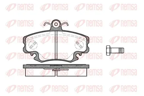 Передние тормозные колодки remsa 014110 Рено Megane